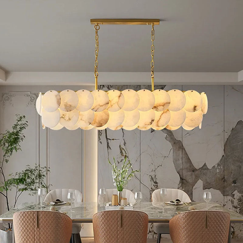 Luxury Alabaster Living Room Chandelirt