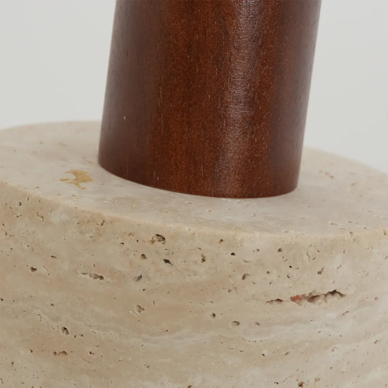 Travertine Cylinder Pendant Light
