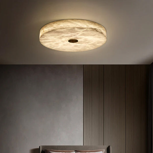 Round Sophie Alabaster Ceiling Lamp