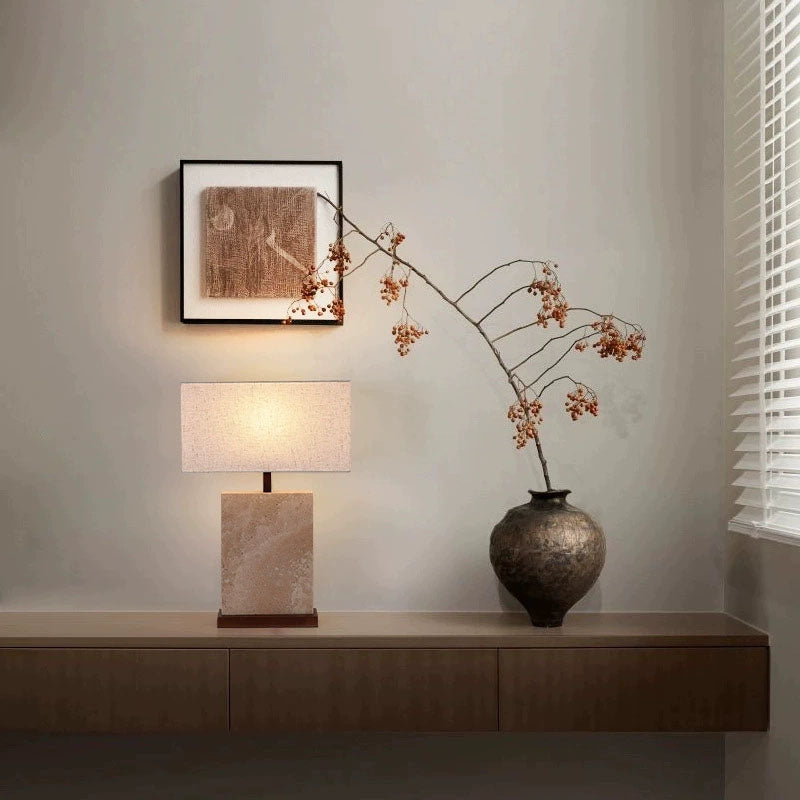 Retro-style bedside table lamp