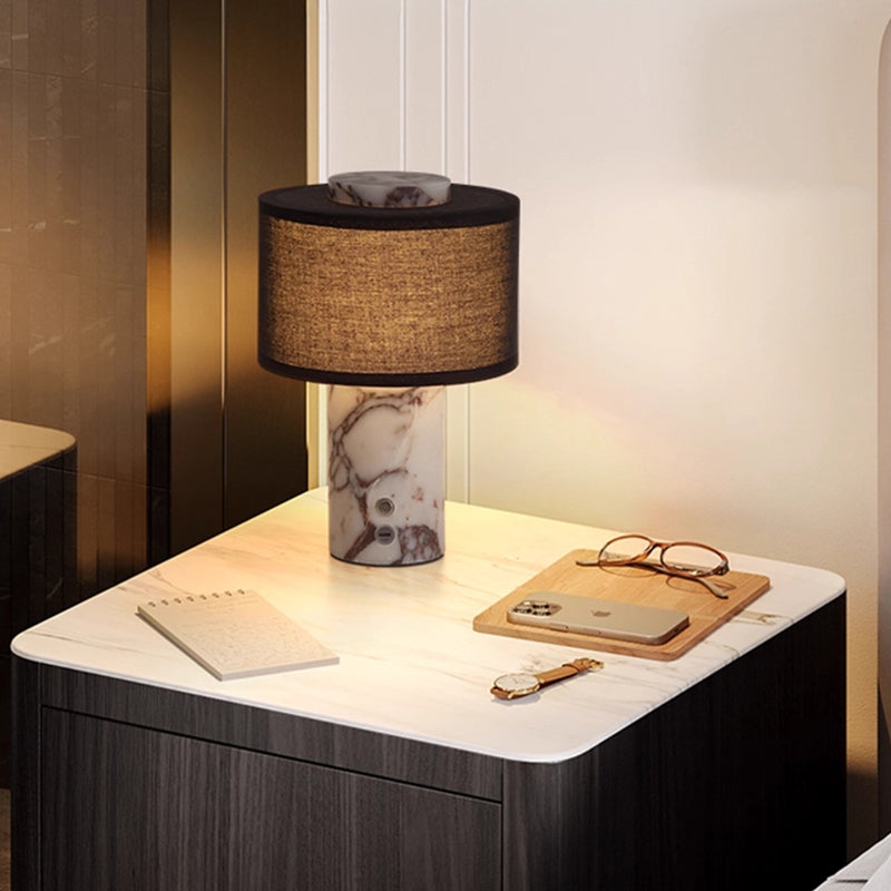 Wireless charging touch table lamp for bedroom bedside table night light