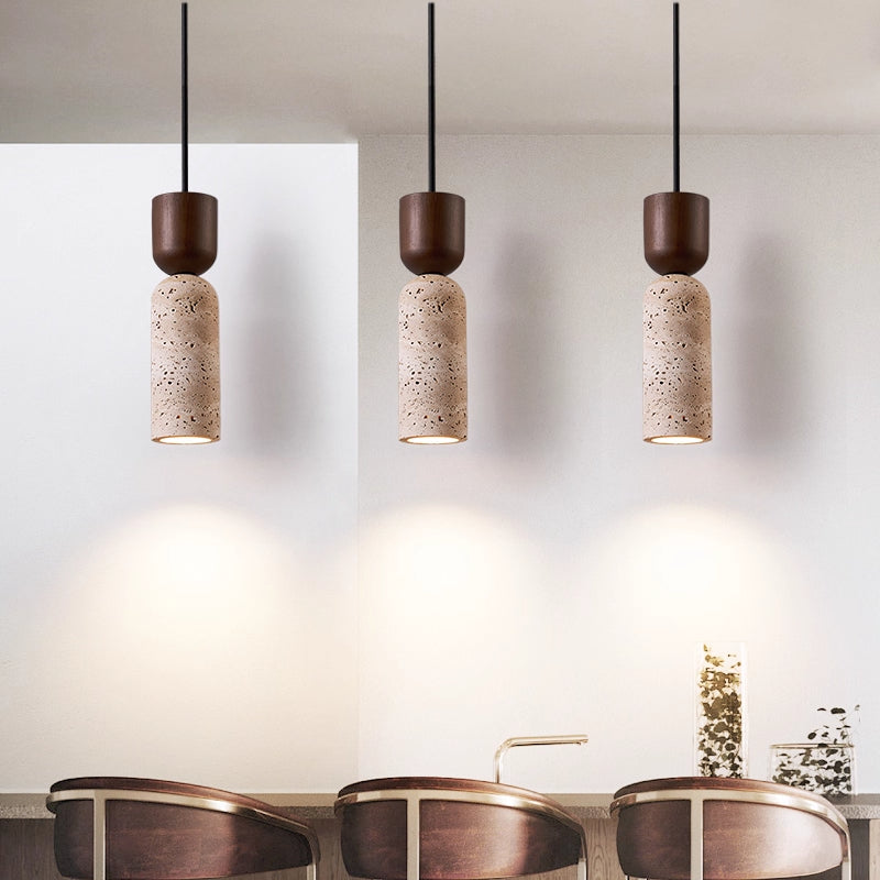 Travertine Pendant Lights Are Suitable For Bar Counters And Aisles