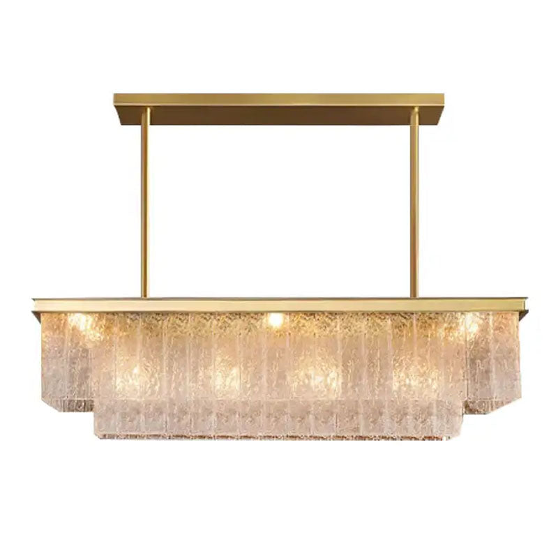 Modern Glass Dining room Chandelier D33.4"