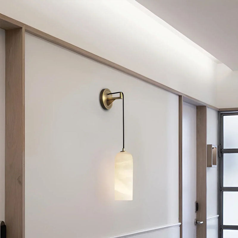 Modern Petra Alabaster Wall Sconce