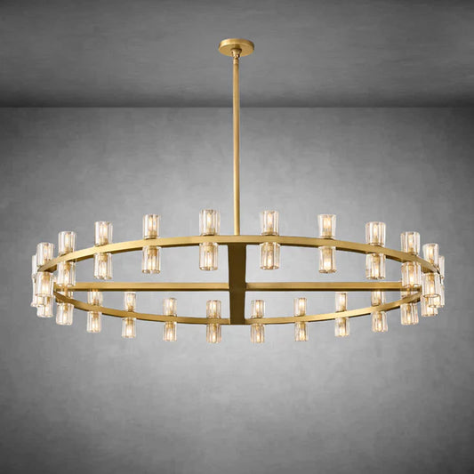 Reger Round Chandelier 36" 48" 60" Brass