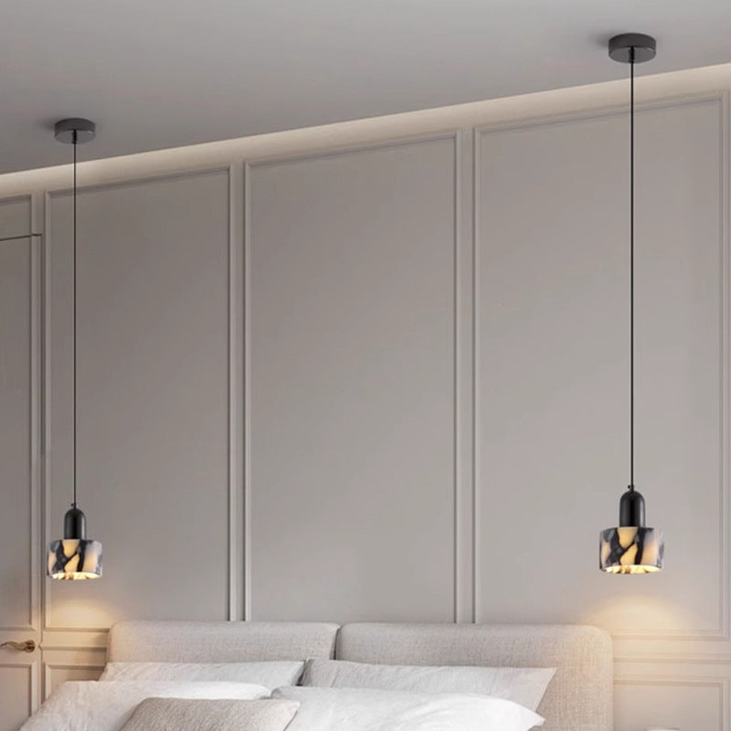 Natural marble headboard, kitchen island pendant light 4.72"