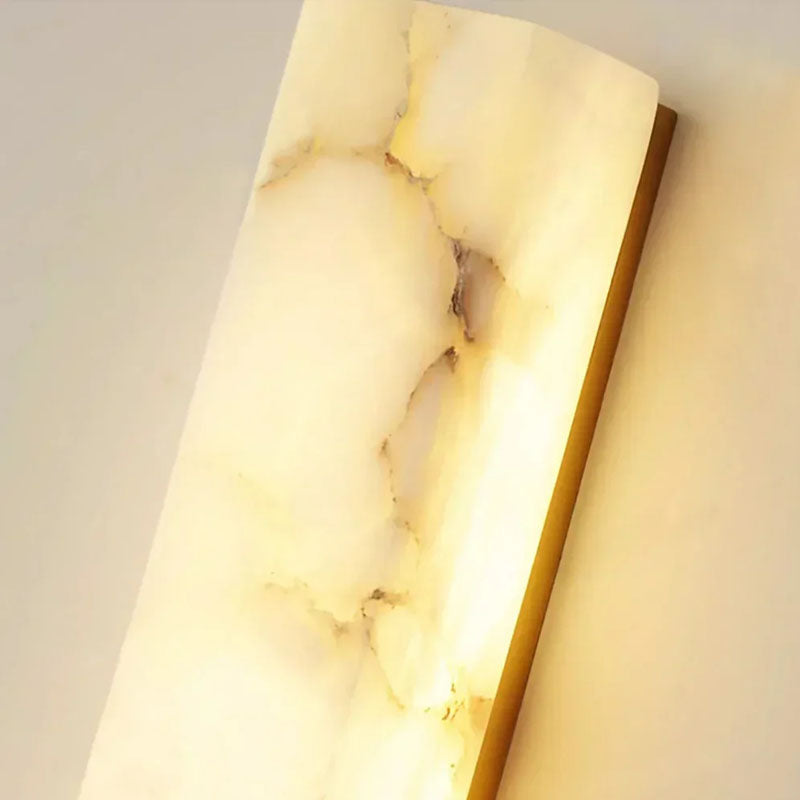 Alabaster Rectangle Wall Sconce