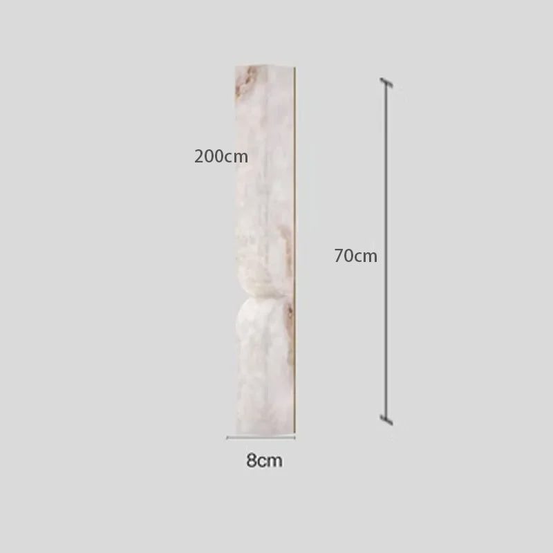 Rectangular Alabaster Essence Wall Sconce – NnahuajuLighting Brass H27.56"