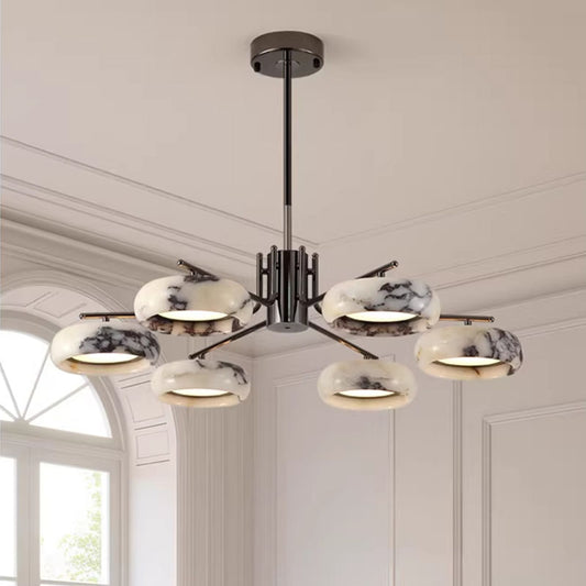 Modern Round Marble Chandelier