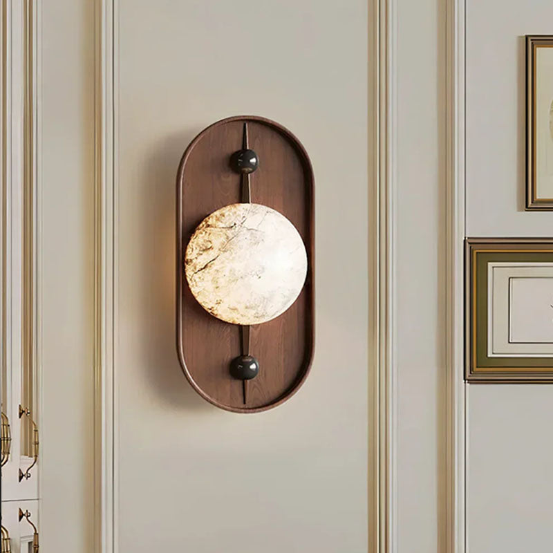 Alabaster Bezel Wall Lamp