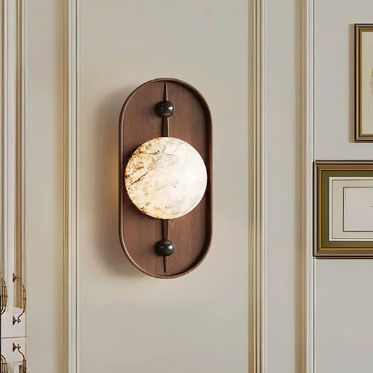Alabaster Bezel Wall Lamp