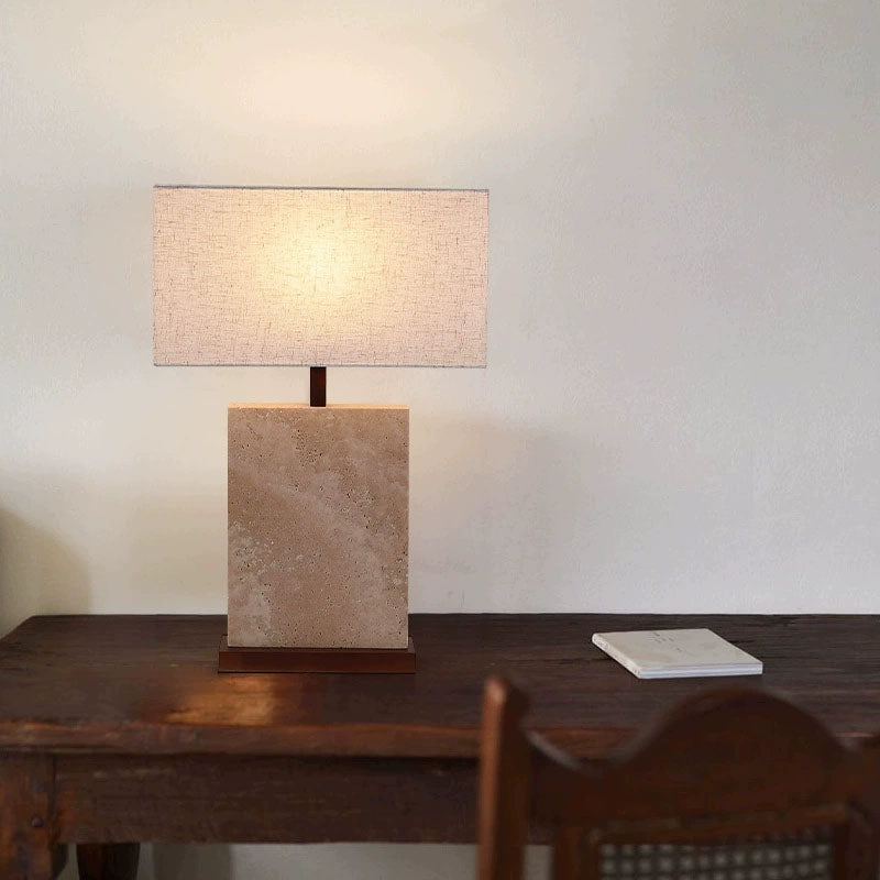 Retro-style bedside table lamp