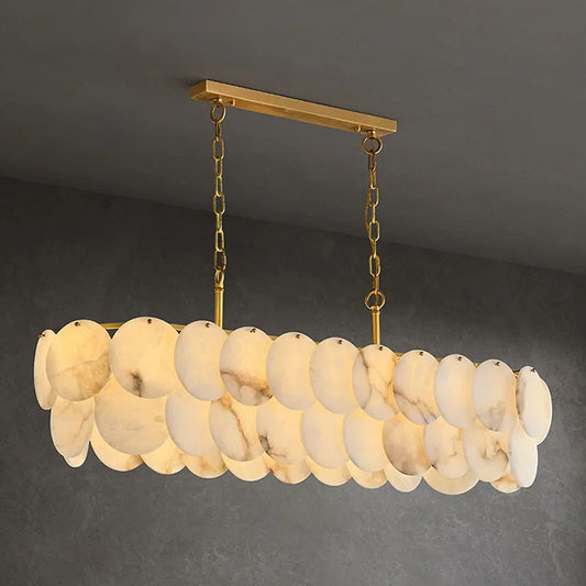 Luxury Alabaster Living Room Chandelirt