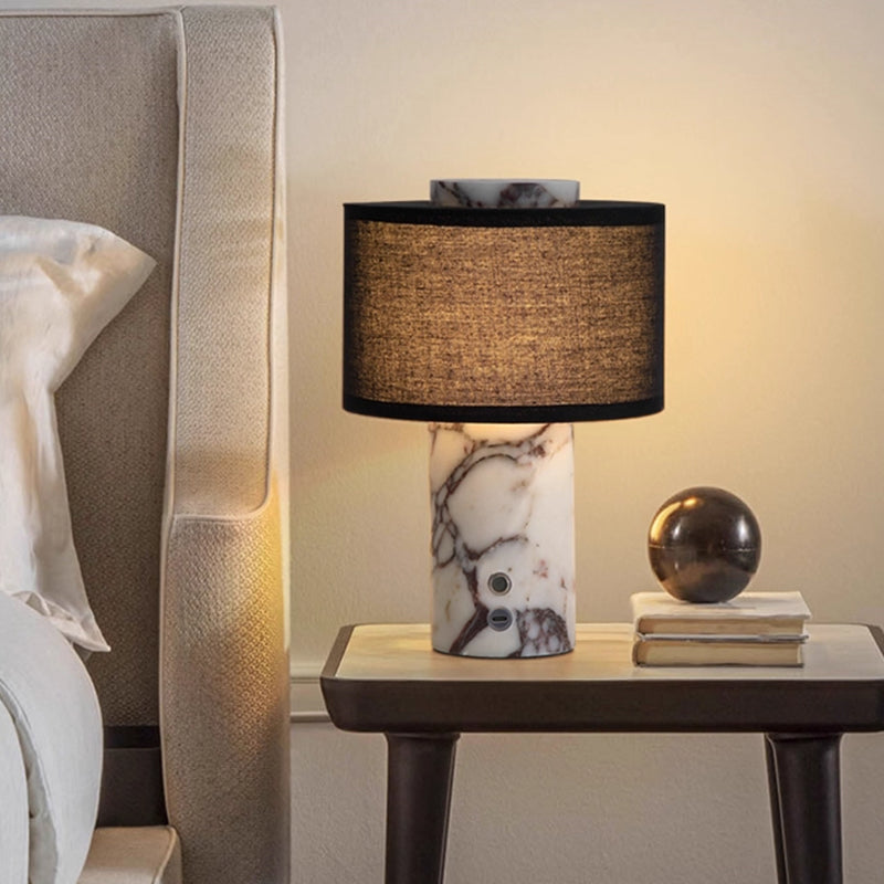 Wireless charging touch table lamp for bedroom bedside table night light