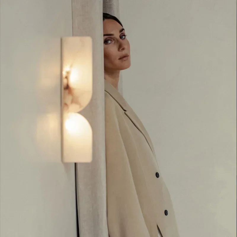 Rectangular Alabaster Essence Wall Sconce – NnahuajuLighting