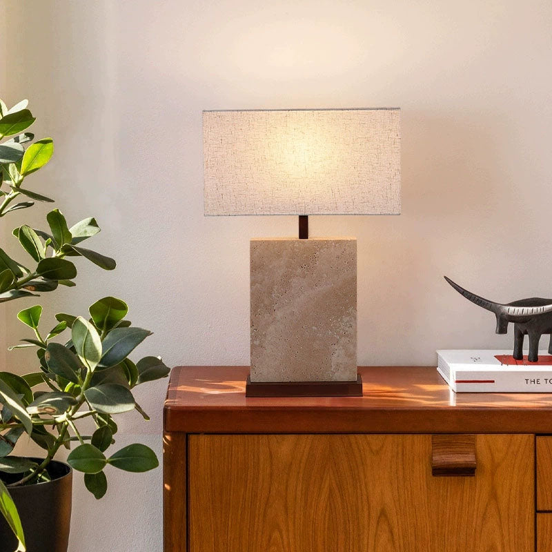Retro-style bedside table lamp