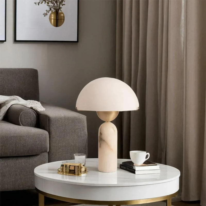 Alabaster Peono Table Lamp