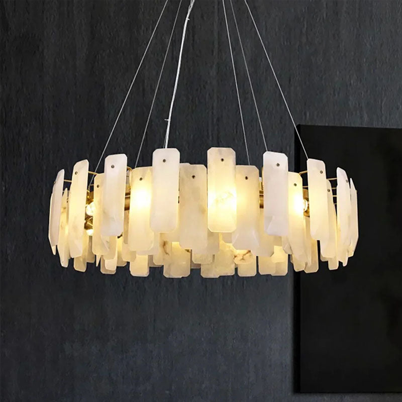 Round Noah Alabaster Chandelier