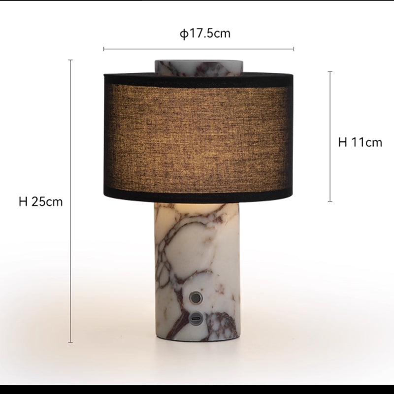 Wireless charging touch table lamp for bedroom bedside table night light