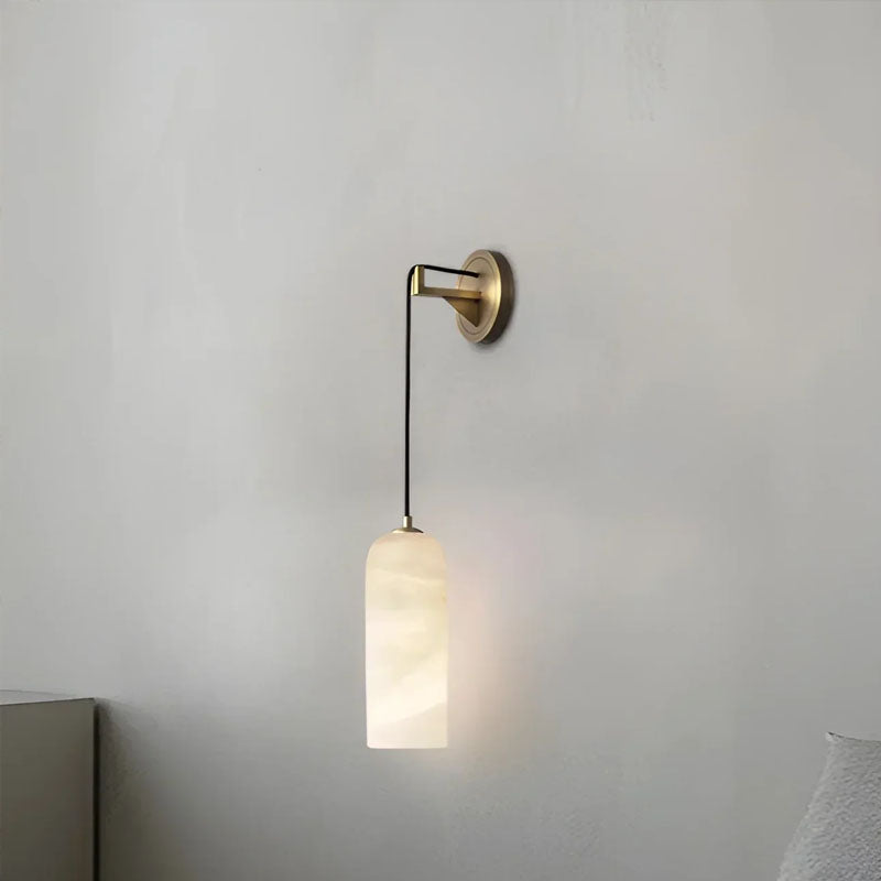 Modern Petra Alabaster Wall Sconce