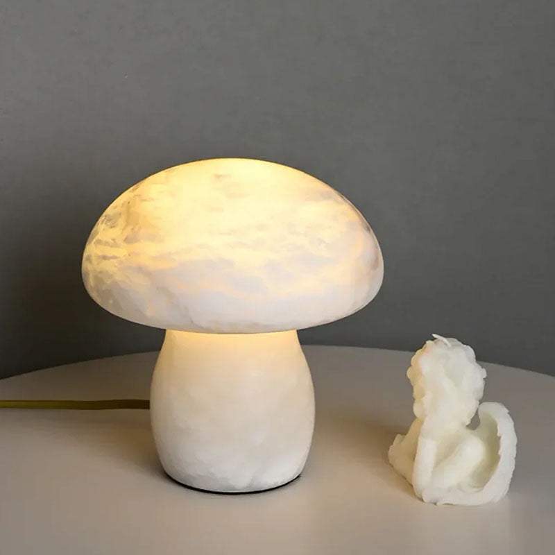 Alabaster Modern Mushroom Table Lamp