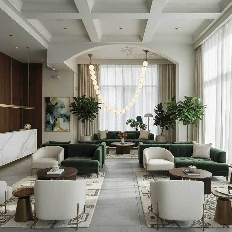 Luxurious Pearl Necklace Chandelier