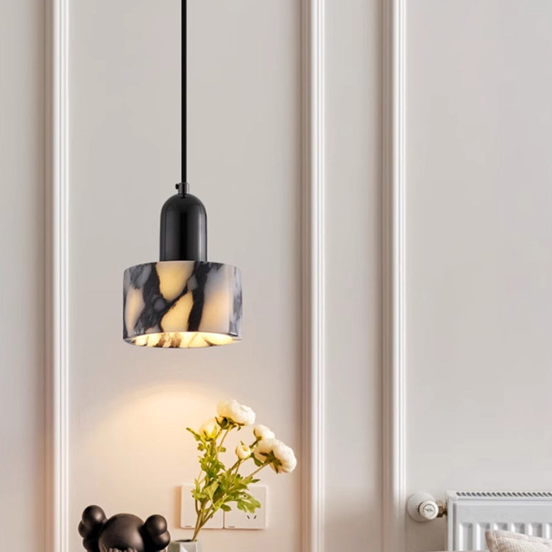 Natural marble headboard, kitchen island pendant light 4.72"