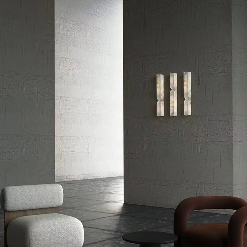 Rectangular Alabaster Essence Wall Sconce – NnahuajuLighting