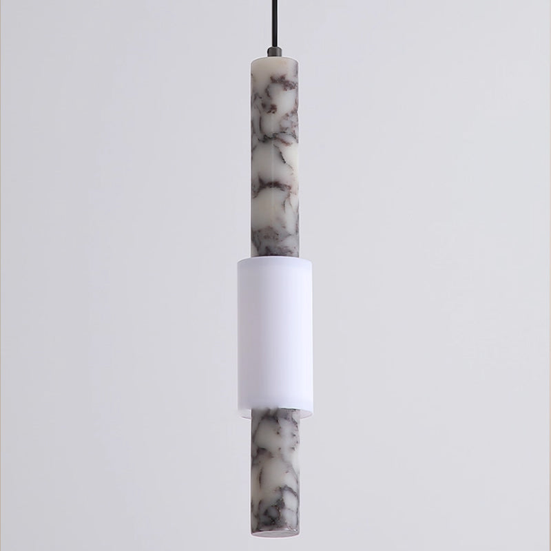 Natural marble bedside pendant lamp