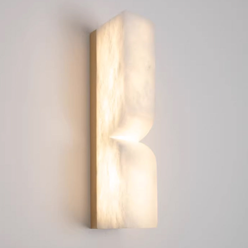Rectangular Alabaster Essence Wall Sconce – NnahuajuLighting