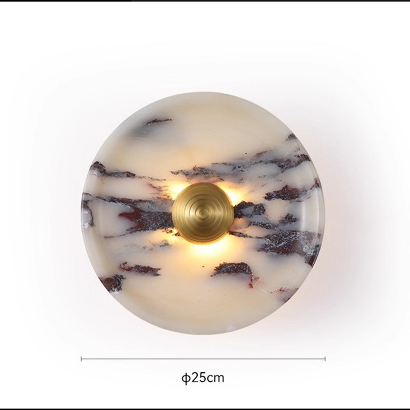 Natural Marble Wall Lamps D9.84" D25cm