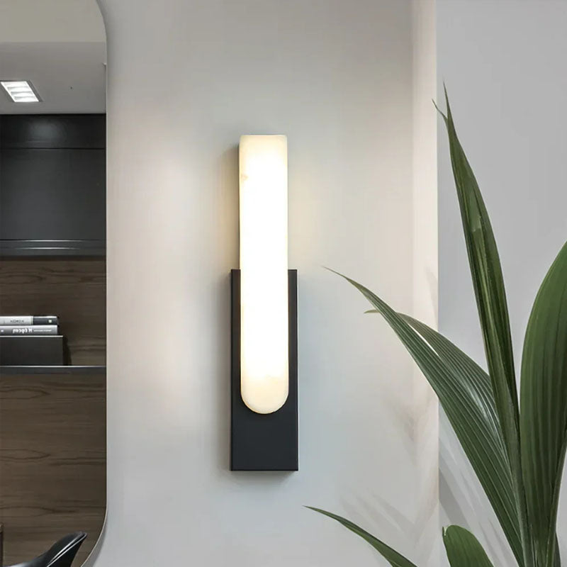 Alabaster Rectangle Wall Sconce