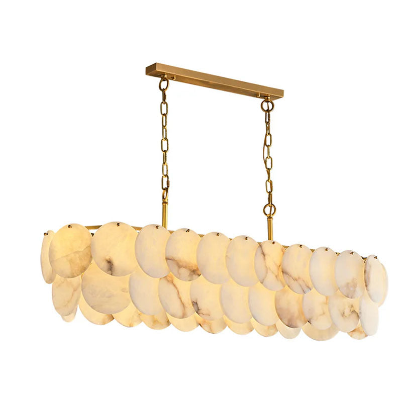Luxury Alabaster Living Room Chandelirt