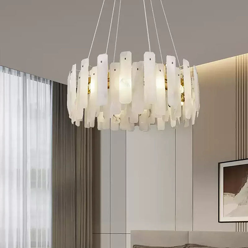 Round Noah Alabaster Chandelier