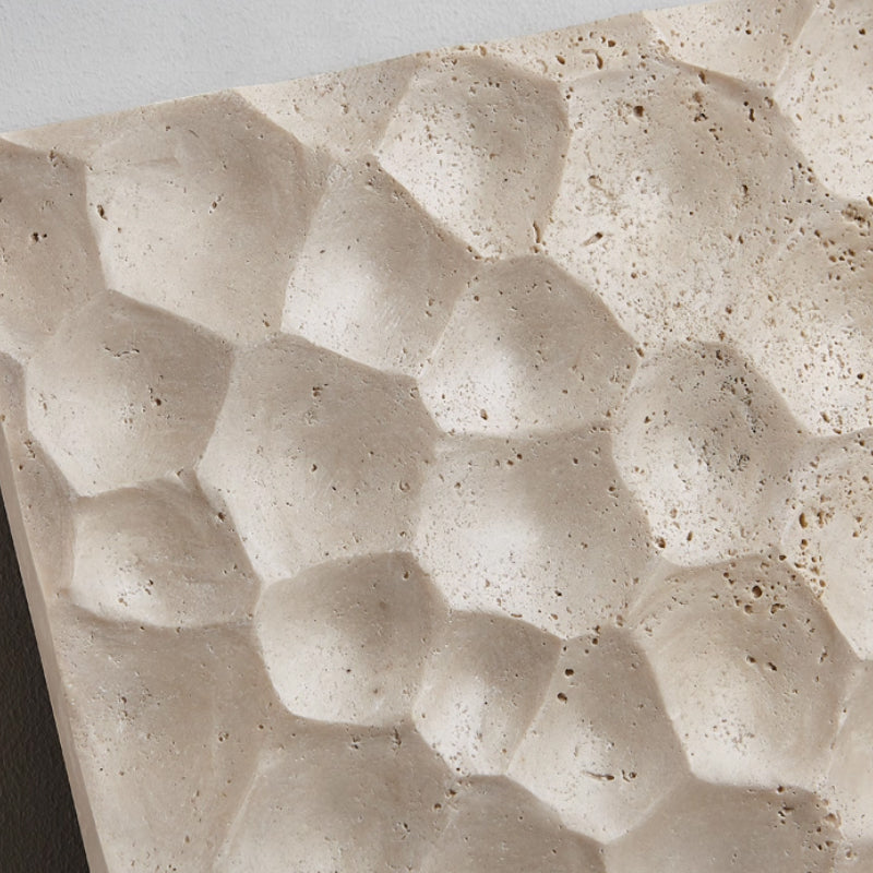 Square LED Wall Lamp Yellow Travertine Living Room Wall Lamp