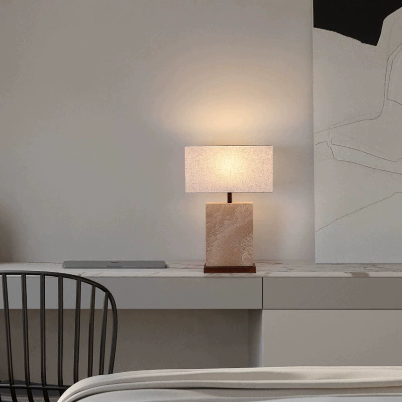 Retro-style bedside table lamp