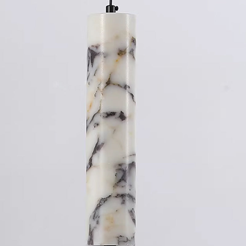 Long Translucent Marble Pendant Lamp