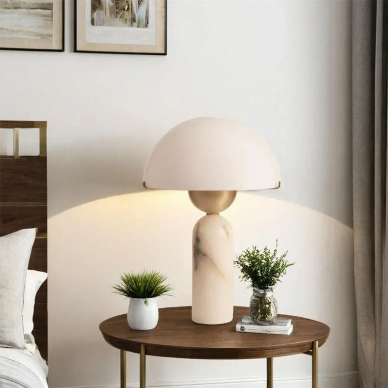 Alabaster Peono Table Lamp