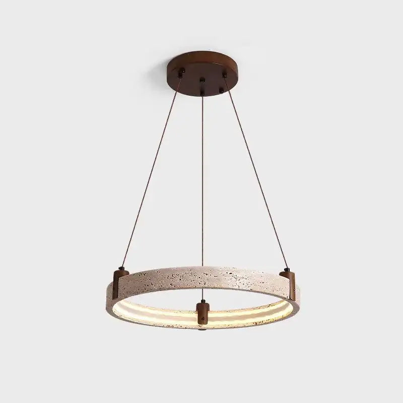 Huangdongshi Circular Pendant Light for Dining Room and Living Room (D21.6") D25.5"
