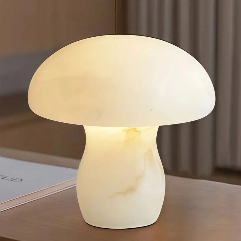 Alabaster Modern Mushroom Table Lamp