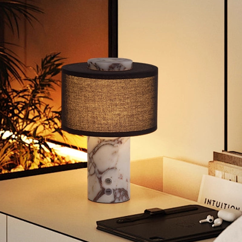 Wireless charging touch table lamp for bedroom bedside table night light