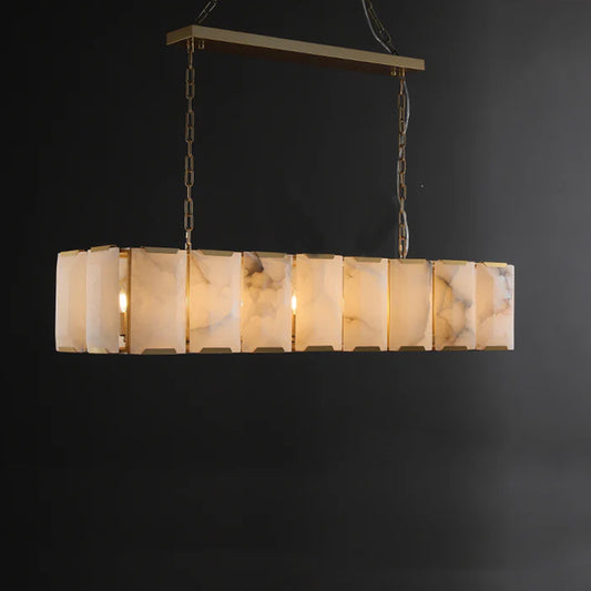 Rectangular Alabaster Chandelier