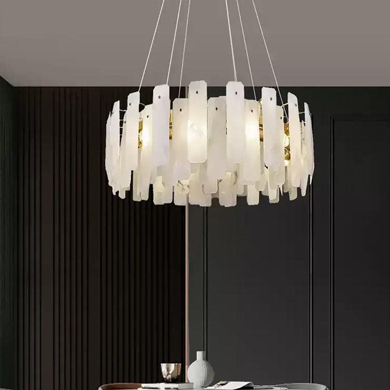 Round Noah Alabaster Chandelier