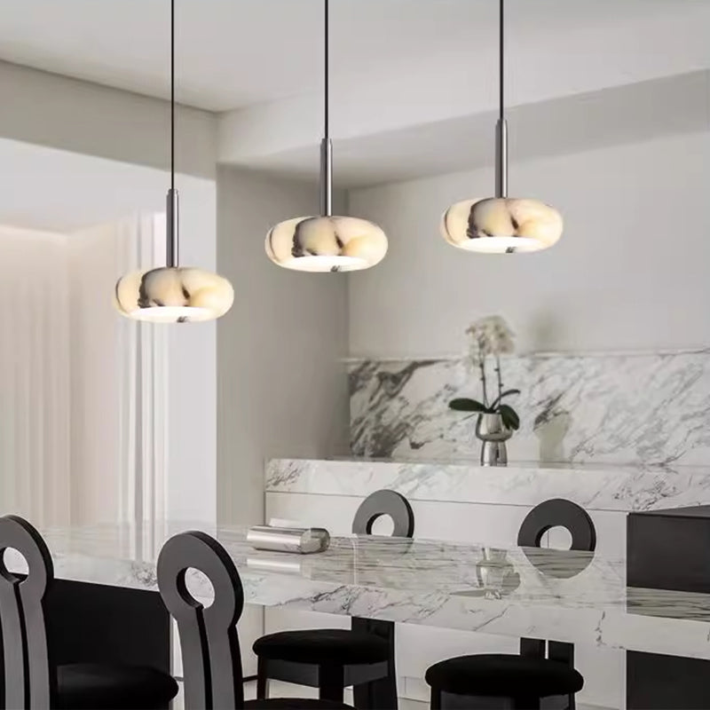 Dining Room Pendant Lamp L31.5" Marble