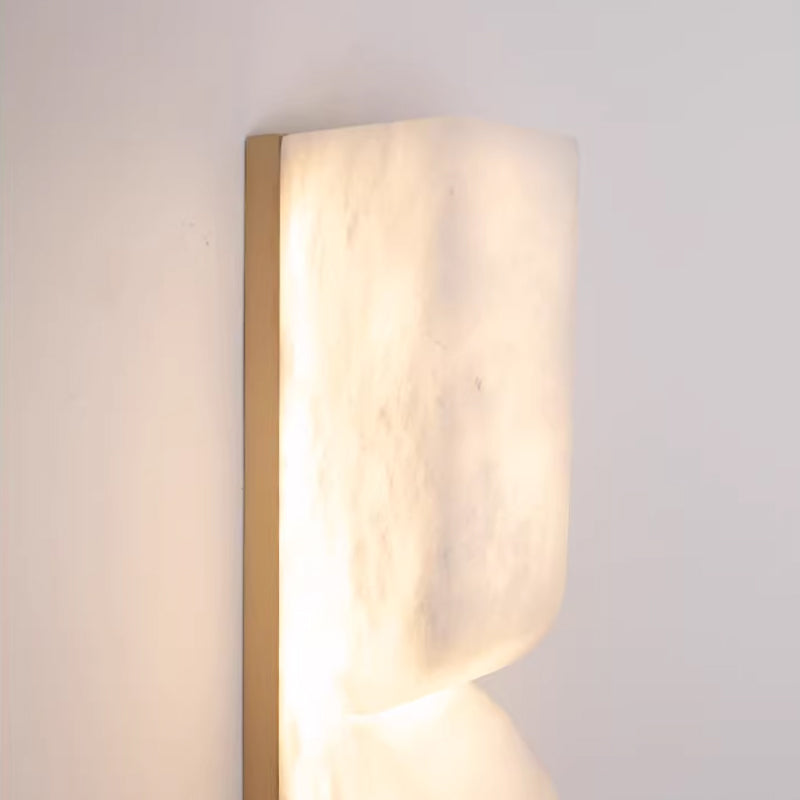 Rectangular Alabaster Essence Wall Sconce – NnahuajuLighting