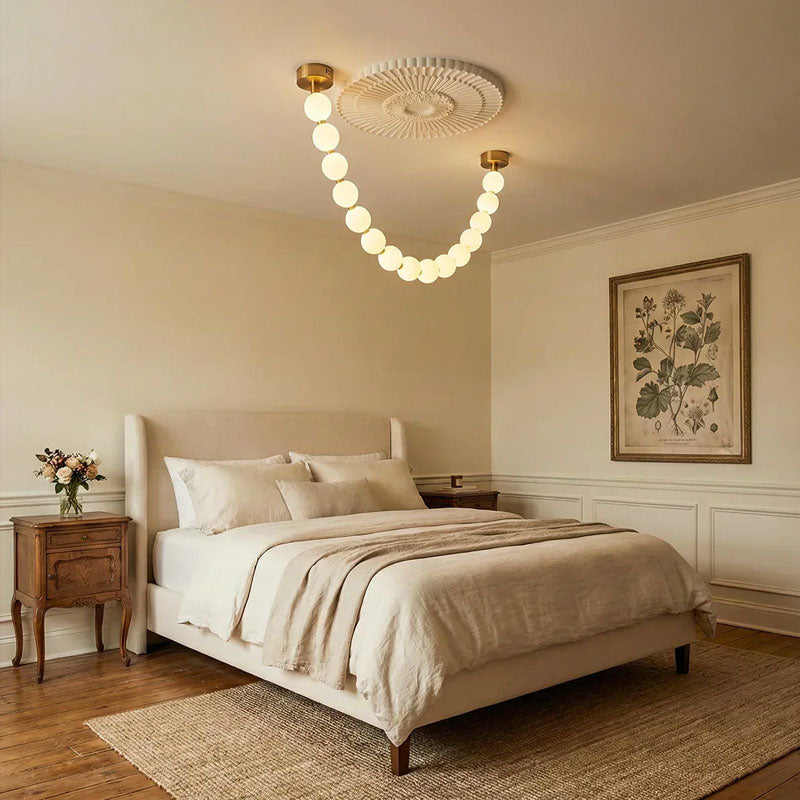 Luxurious Pearl Necklace Chandelier
