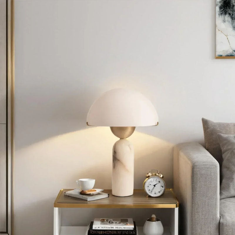 Alabaster Peono Table Lamp