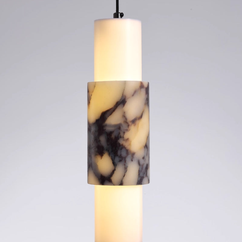 Simple marble pendant light