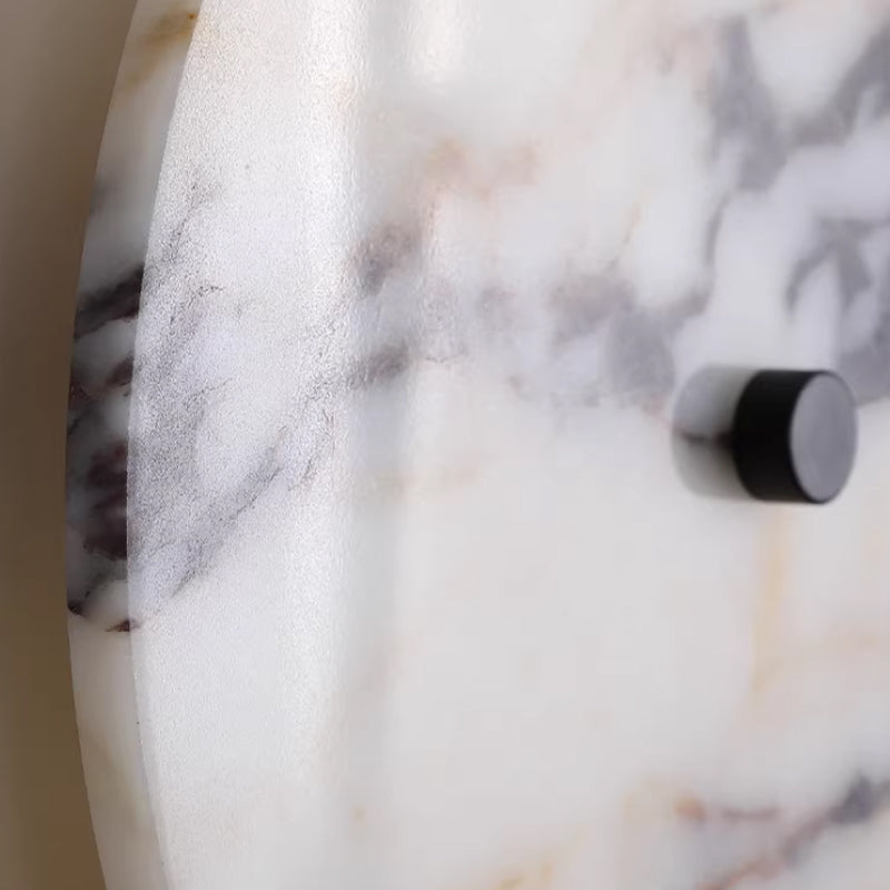 Round Natural Marble Wall Lamp