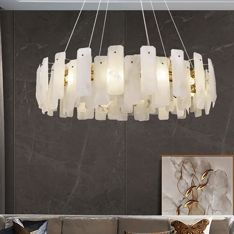 Round Noah Alabaster Chandelier